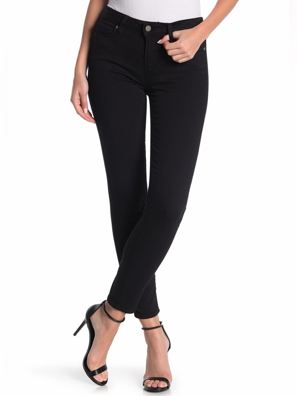 PAIGE Verdugo Ultra Skinny Jeans Black Denim